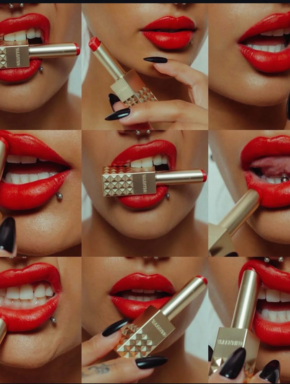 BEAUTY_ART_IMAGE — editorial beauty art with a red lip accent